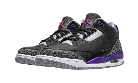 Air Jordan 3 Court Purple Black Cement CT8532-050 - Click Image to Close